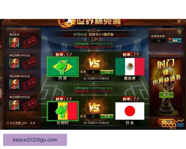 世界杯激情对决竞猜胜负赢取精彩好礼全民参与热血狂欢盛宴开启